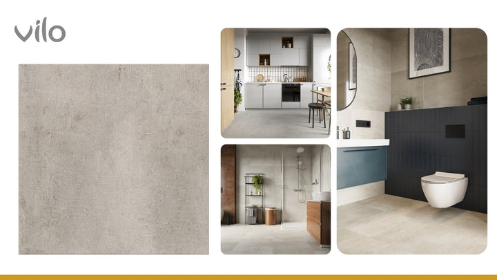 Pardoseala SPC Stone VOX 60x60 Concrete Beige, 1 cutie 1.44 mp VOX Profile