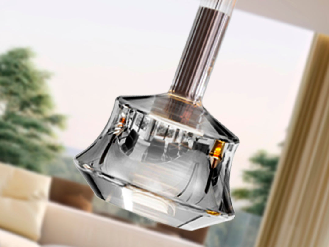 Lustra Schuller Scarlett 1 lumina bronz cu sticla argintata