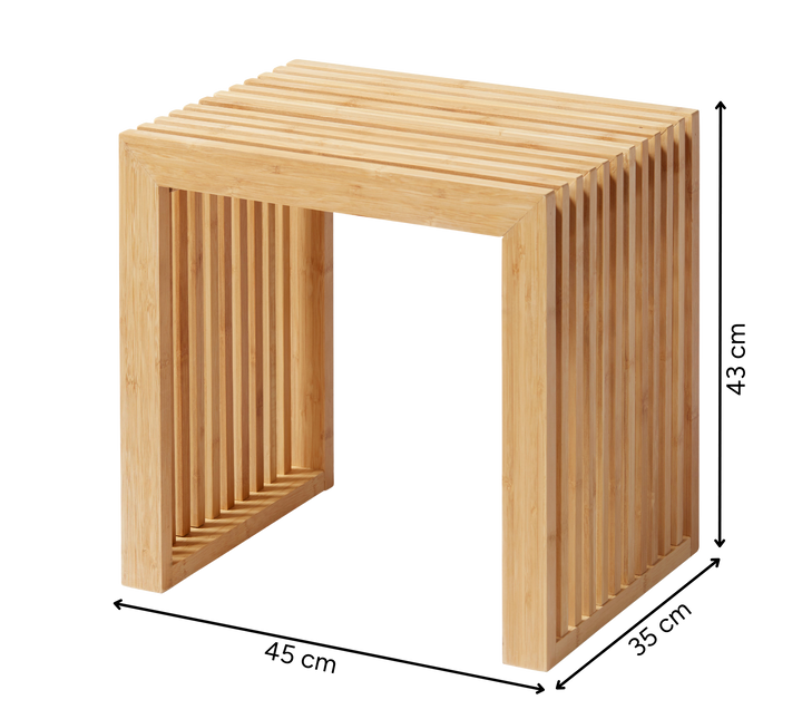 Taburet Cinas Rib bambus interior