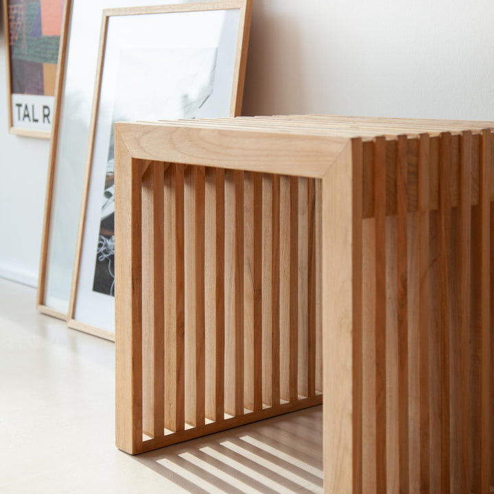 Taburet Cinas Rib bambus interior