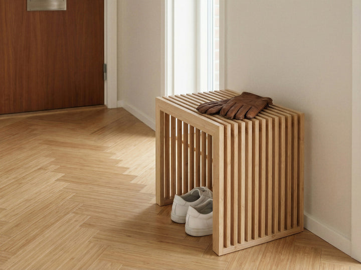 Taburet Cinas Rib bambus interior