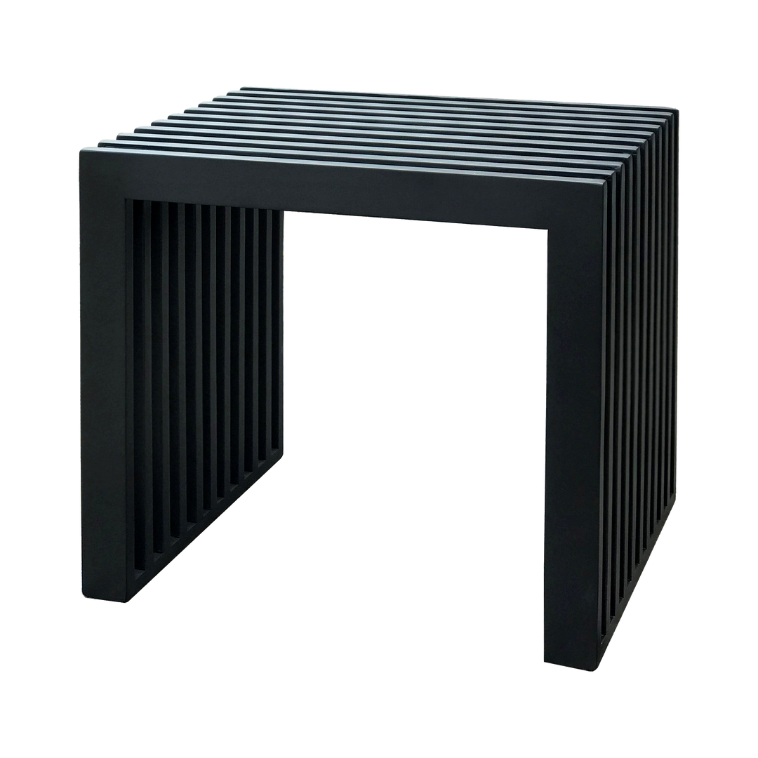 Taburet Cinas Rib mahon negru interior