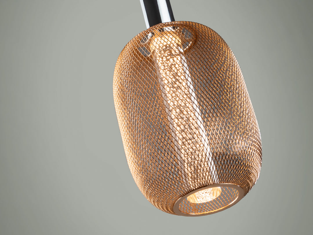 Lustra Schuller Micron 1 lumina cromat-auriu LED dimabil
