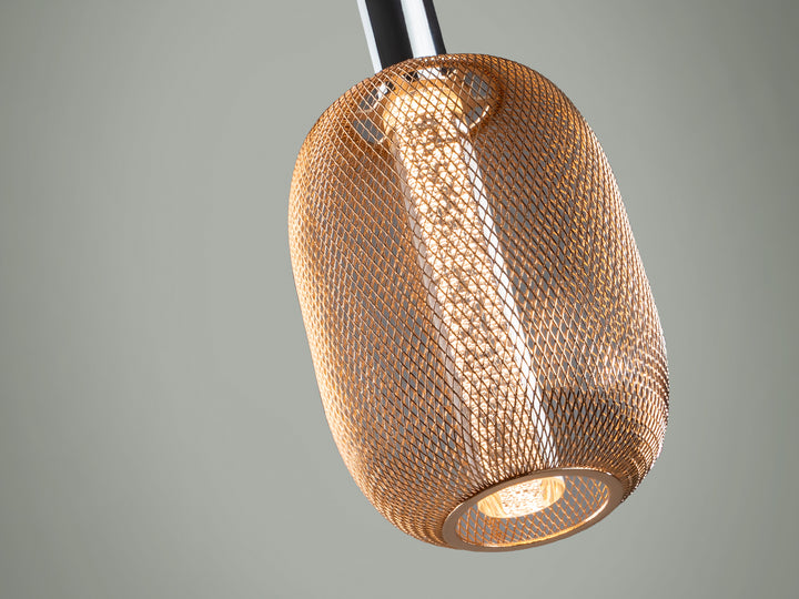 Lustra Schuller Micron 1 lumina cromat-auriu LED dimabil