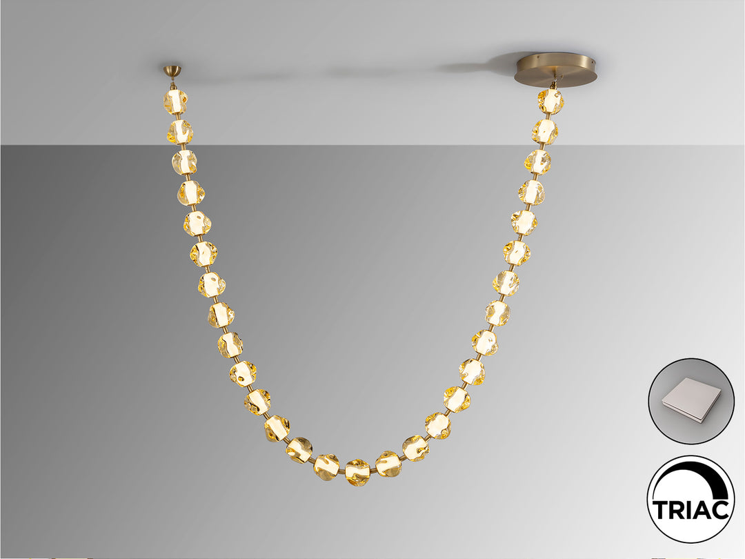 Lustra Schuller Zaria II 29 lumini 213x138 bronze acrilic chihlimbar dimabilă