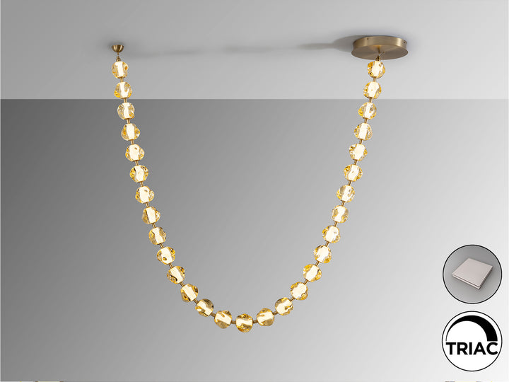 Lustra Schuller Zaria II 29 lumini 213x138 bronze acrilic chihlimbar dimabilă