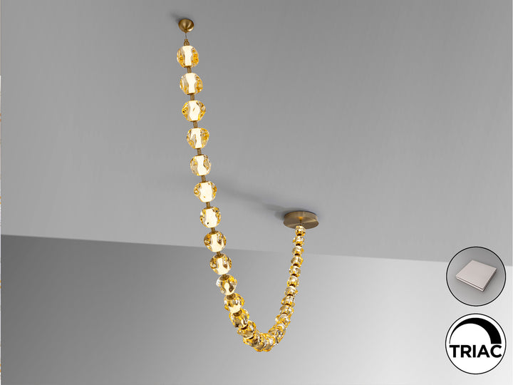 Lustra Schuller Zaria II 29 lumini 213x138 bronze acrilic chihlimbar dimabilă