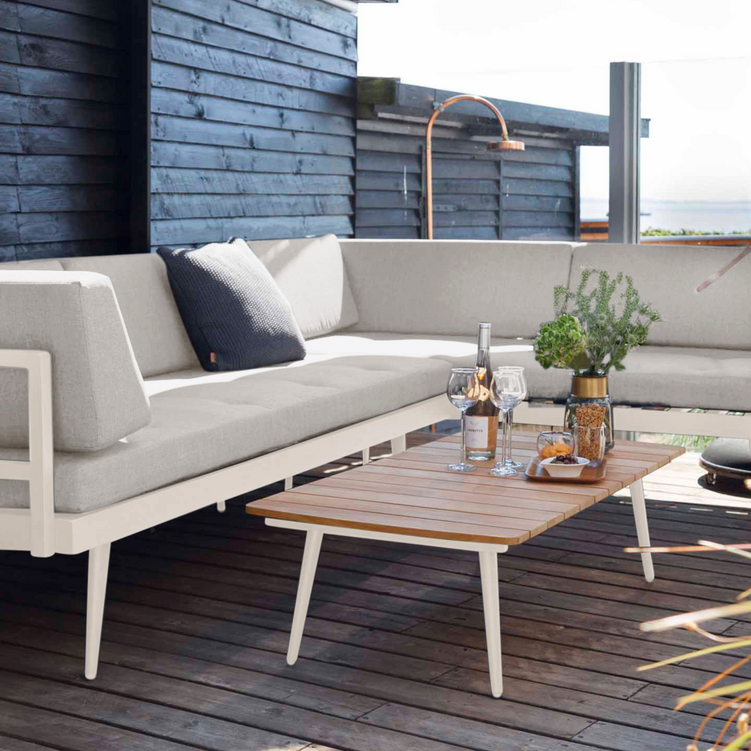 Set canapele exterior Cinas Rio gri nisip modular