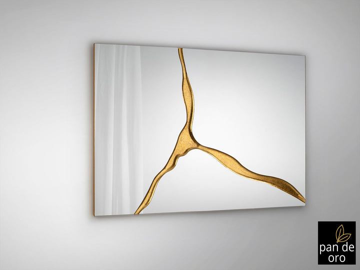 Oglinda Schuller Surcos 80x120 foița aur cu canal decorativ