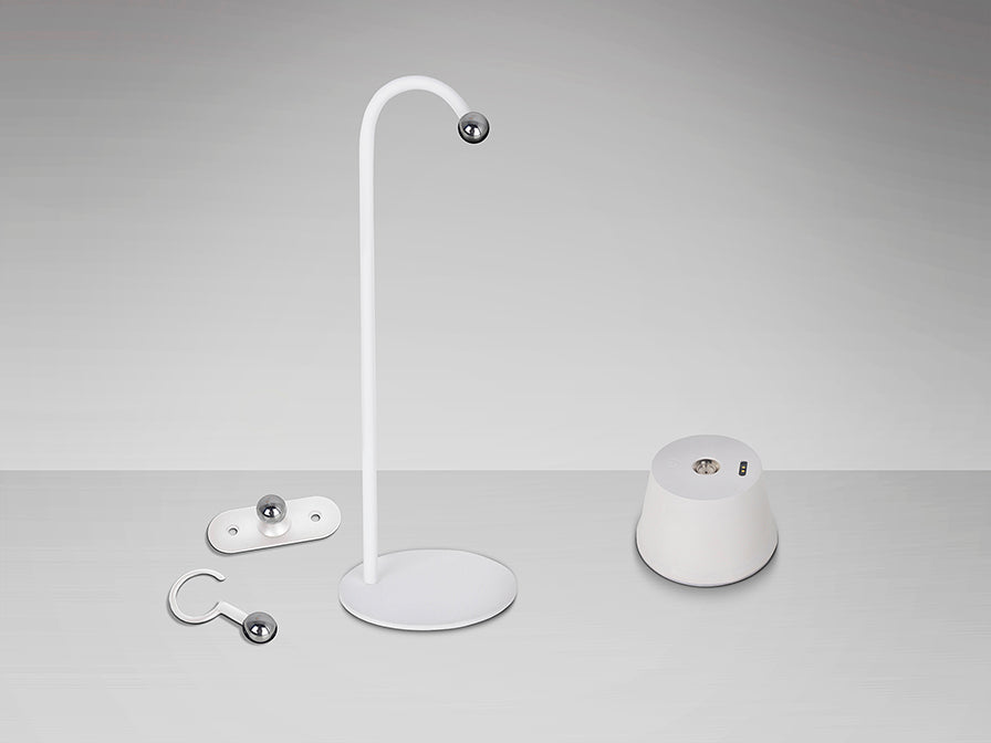 Veioza portabila Schuller Cuco LED alba IP54