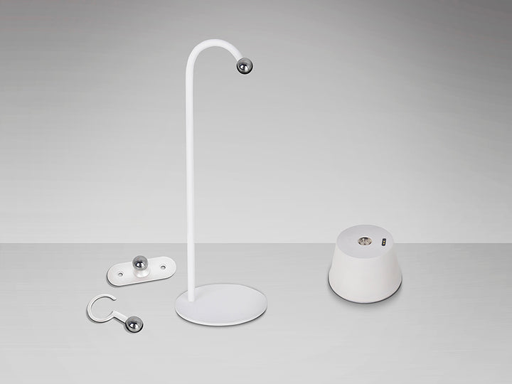 Veioza portabila Schuller Cuco LED alba IP54