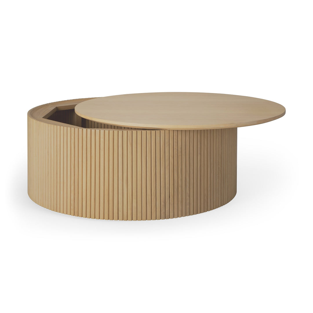 Masă cafea Roller Max Ø80 — Stejar