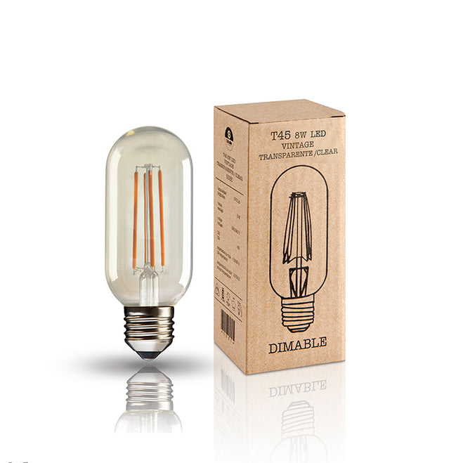 Bec LED Schuller Vintage T45 8W E27 transparent