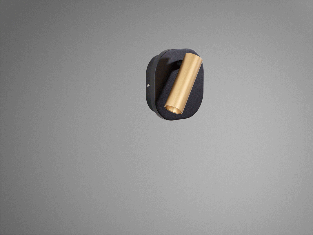 Aplica Schuller Biblos lectura LED CCT auriu-negru touch
