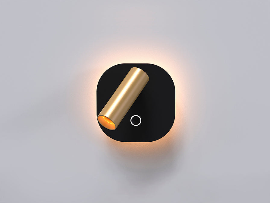 Aplica Schuller Biblos lectura LED CCT auriu-negru touch