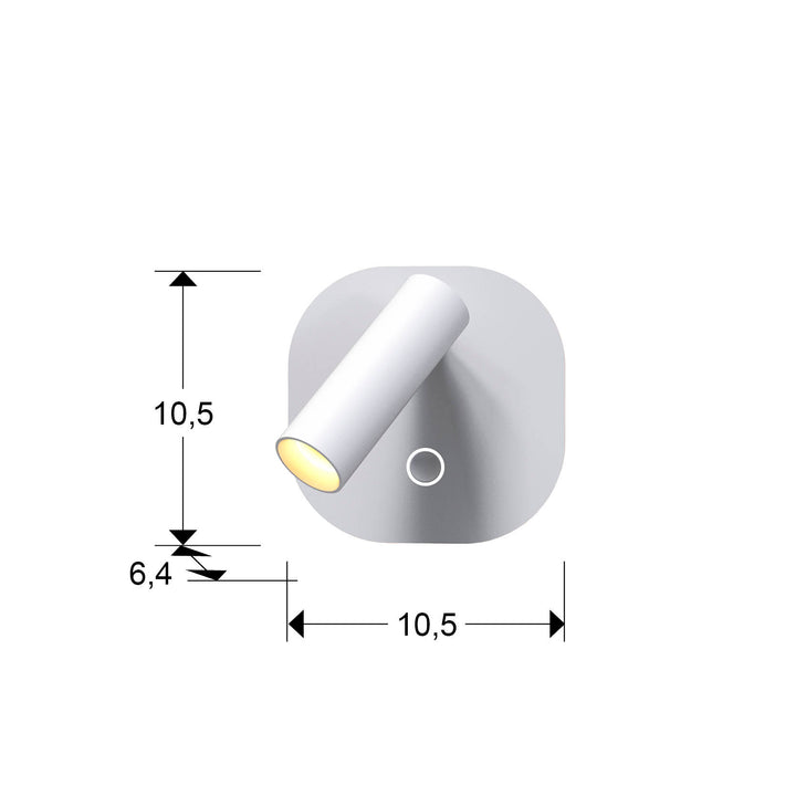 Aplica Schuller Biblos lectura LED CCT alba touch