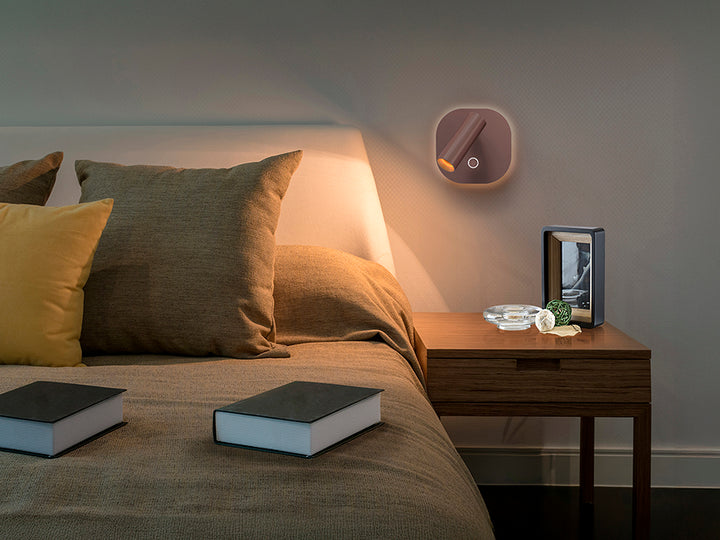Aplica Schuller Biblos lectura LED CCT maro oxid touch