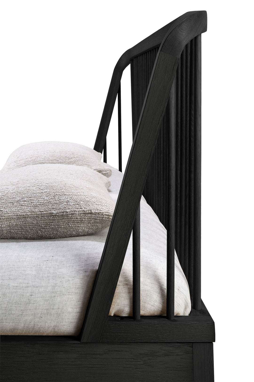 Pat Ethnicraft Spindle stejar negru 180x200