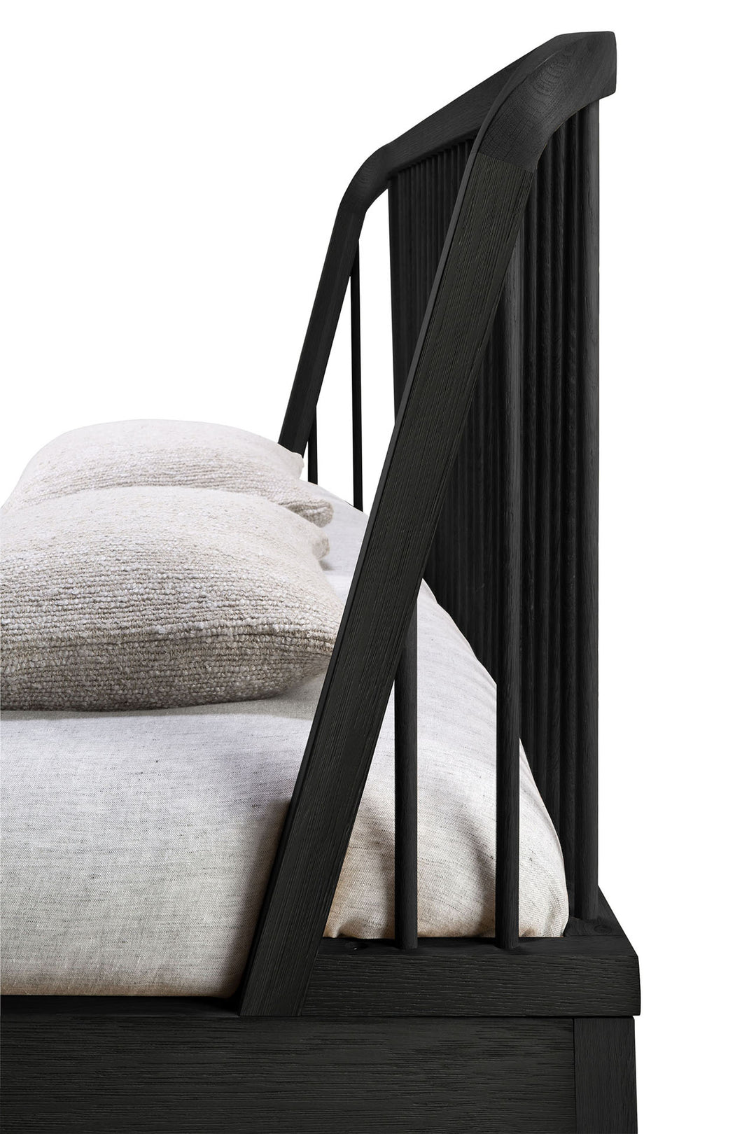 Pat Ethnicraft Spindle stejar negru 180x200