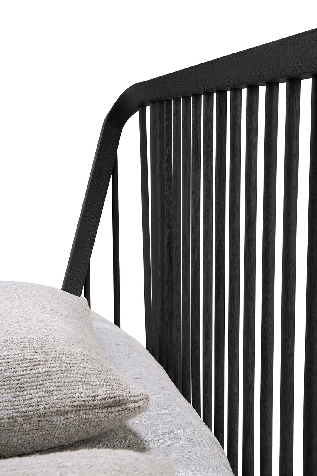Pat Ethnicraft Spindle stejar negru 180x200