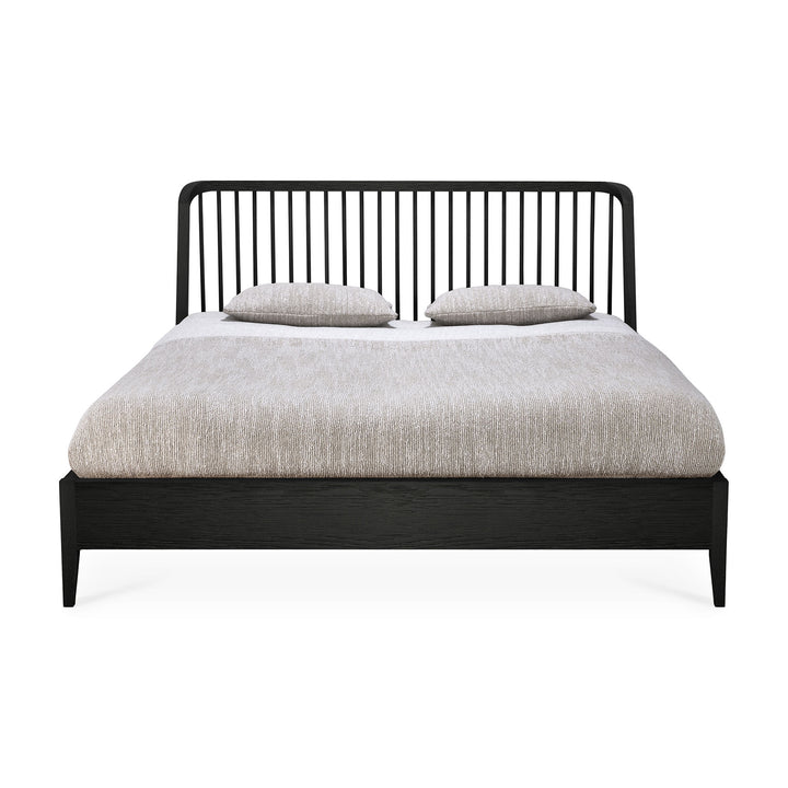Pat Ethnicraft Spindle stejar negru 180x200