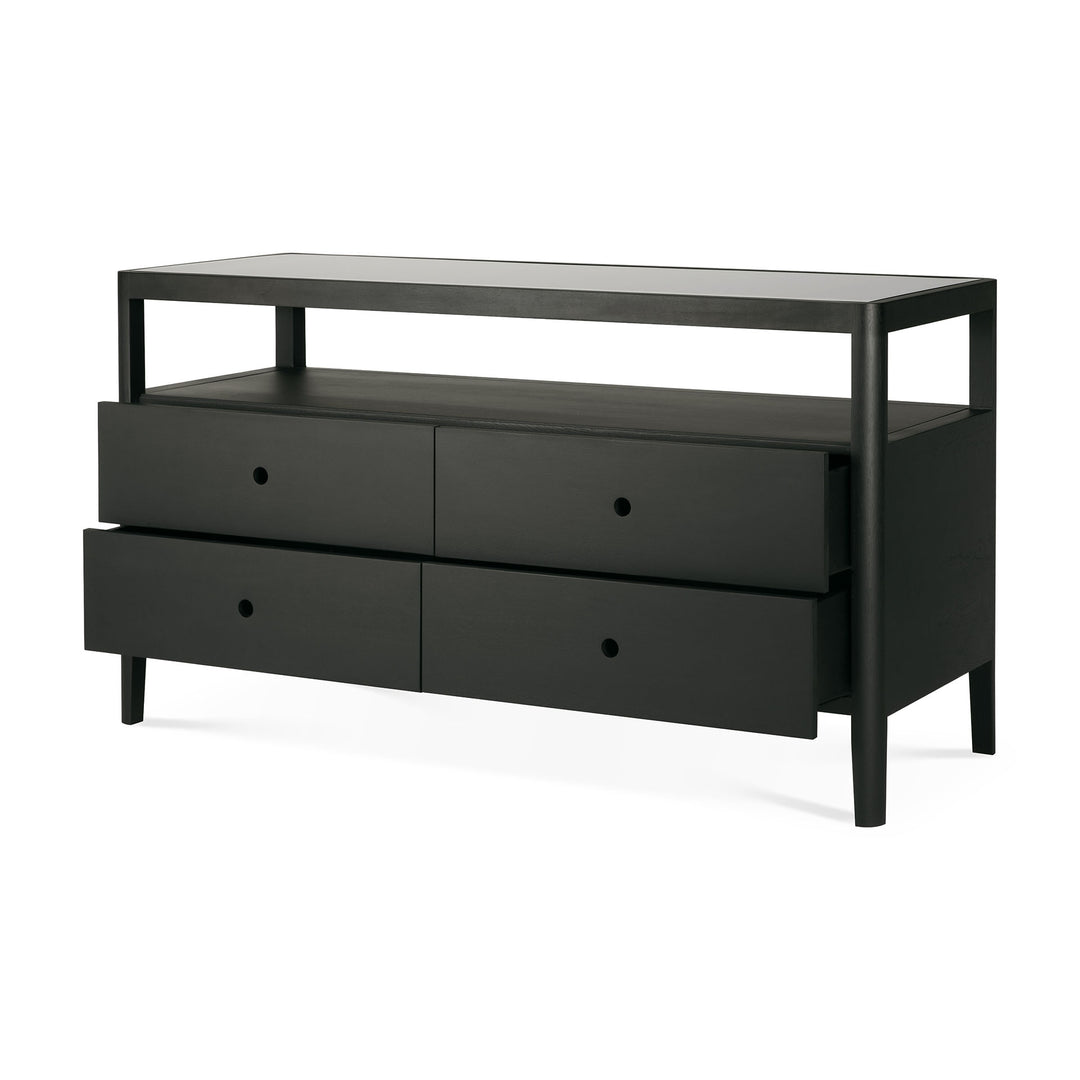 Comoda Ethnicraft Spindle stejar negru
