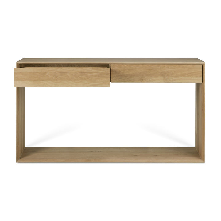 51444 Oak Nordic console front open workingfile cut web
