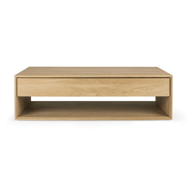 51445 Oak Nordic coffee table front cut web