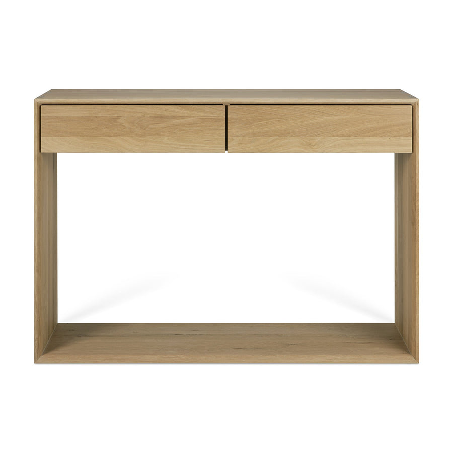 51447 Oak Nordic console front cut web