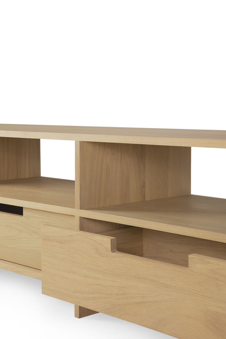 Comoda TV Ethnicraft Kabuki stejar masiv 200 cm