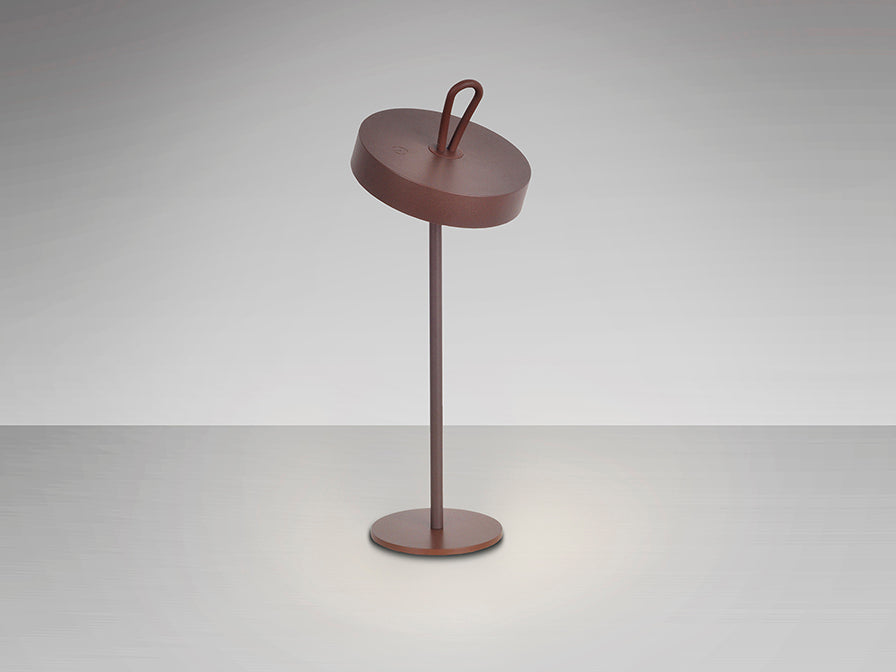 Veioza portabila Schuller Gong LED corten IP54