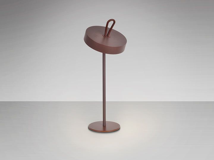 Veioza portabila Schuller Gong LED corten IP54
