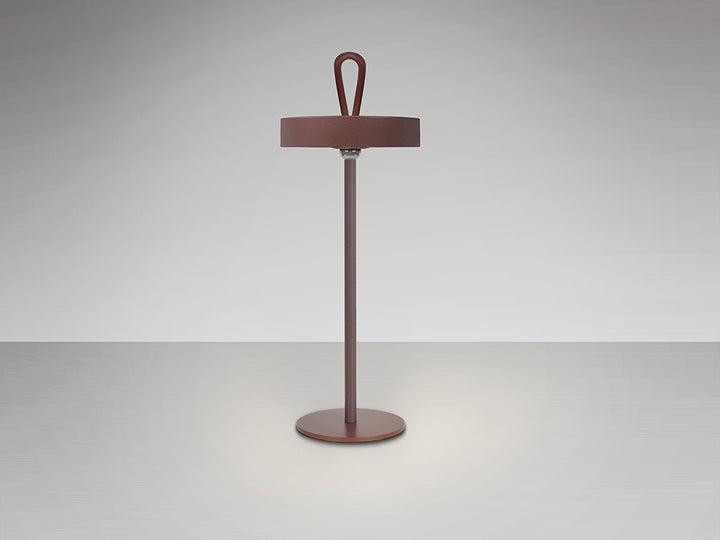 Veioza portabila Schuller Gong LED corten IP54