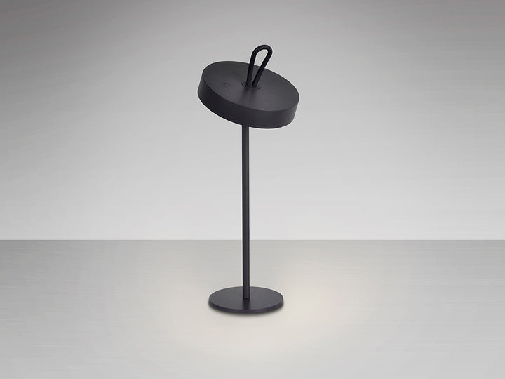Veioza portabila Schuller Gong LED neagra IP54
