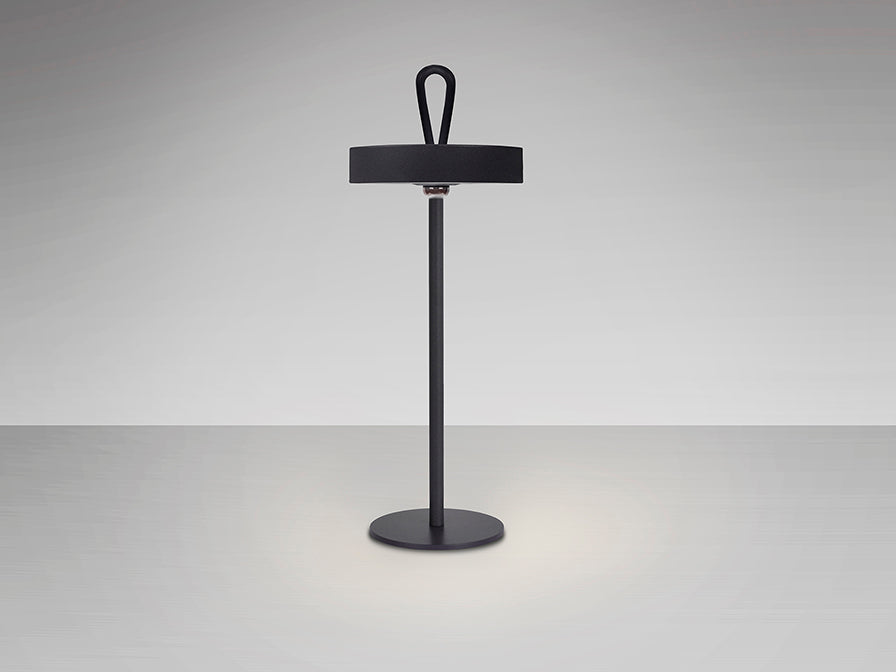 Veioza portabila Schuller Gong LED neagra IP54
