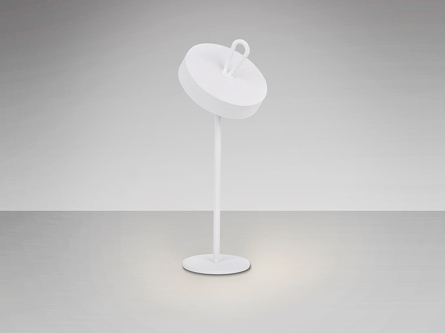Veioza portabila Schuller Gong LED alba IP54