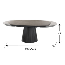 Masa dining Schuller Koria D130-230