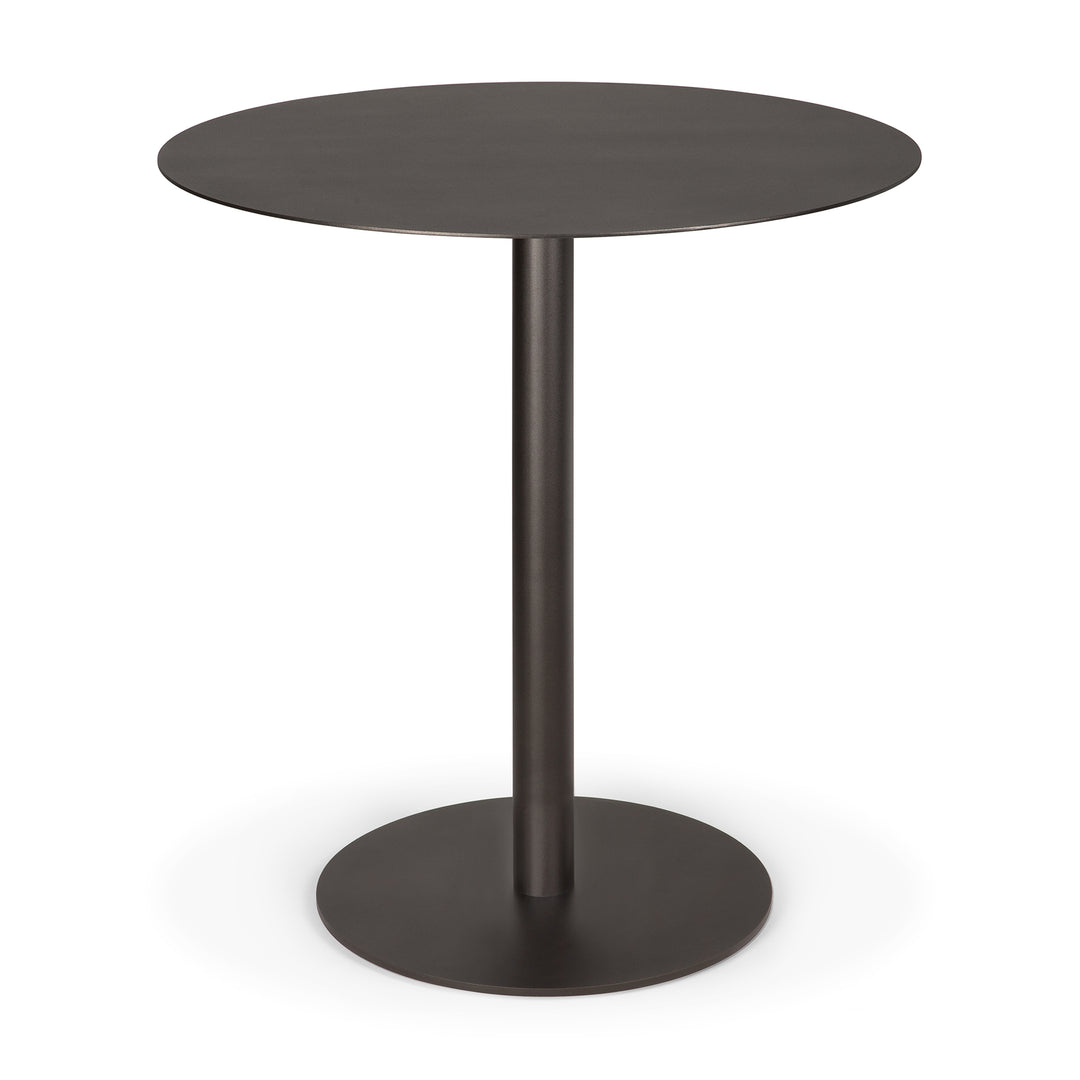 Masă dining Blend outdoor Ethnicraft cu blat metal Dark Bronze — 70×70×76 cm
