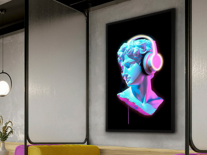 Tablou luminos LED Schuller Busto color 80x120