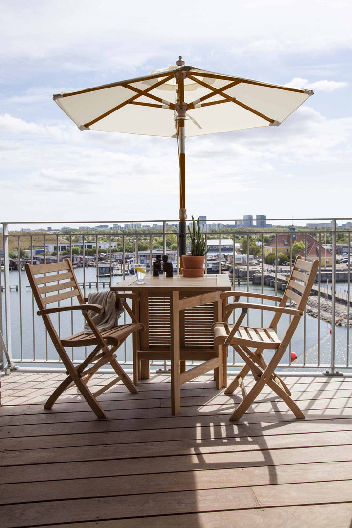 Umbrela balcon Cinas Shade 180 cm alb-fildes
