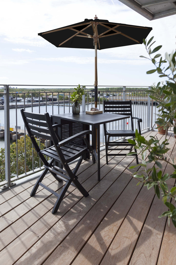 Umbrela balcon Cinas Shade 180 cm neagra