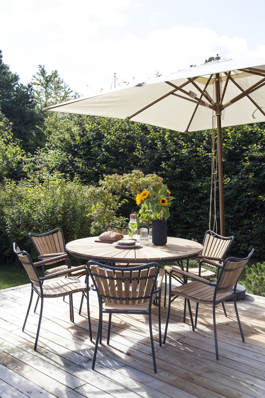 Umbrela soare Cinas Shade Alezio patrata 300 cm alb-fildes