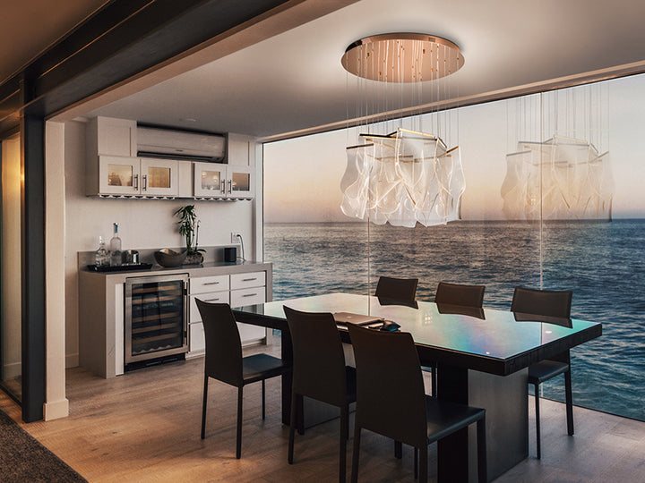 The Decorators: Lustra Schuller Velos Rose Gold