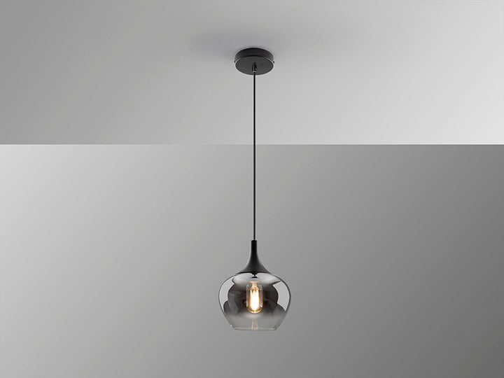 Lustra Schuller Opaz 1 lumina negru-fumuriu