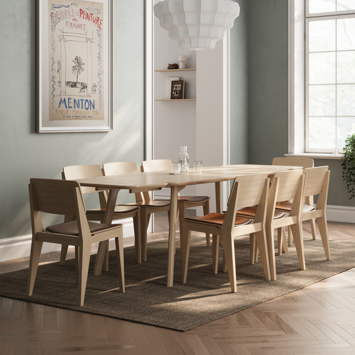 Masa dining Cinas Elvo bambus dreptunghiulara