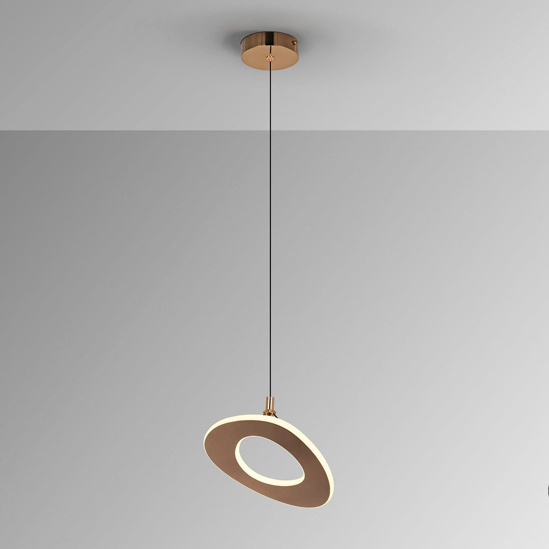 Lustra Schuller Mirena 1 lumina Ø25 rose gold LED 20W dimabil