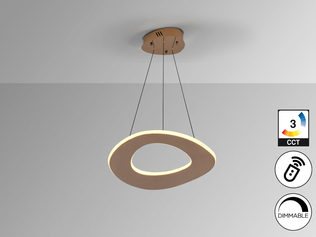 Plafoniera Schuller Mirena Ø50 rose gold LED CCT telecomandă