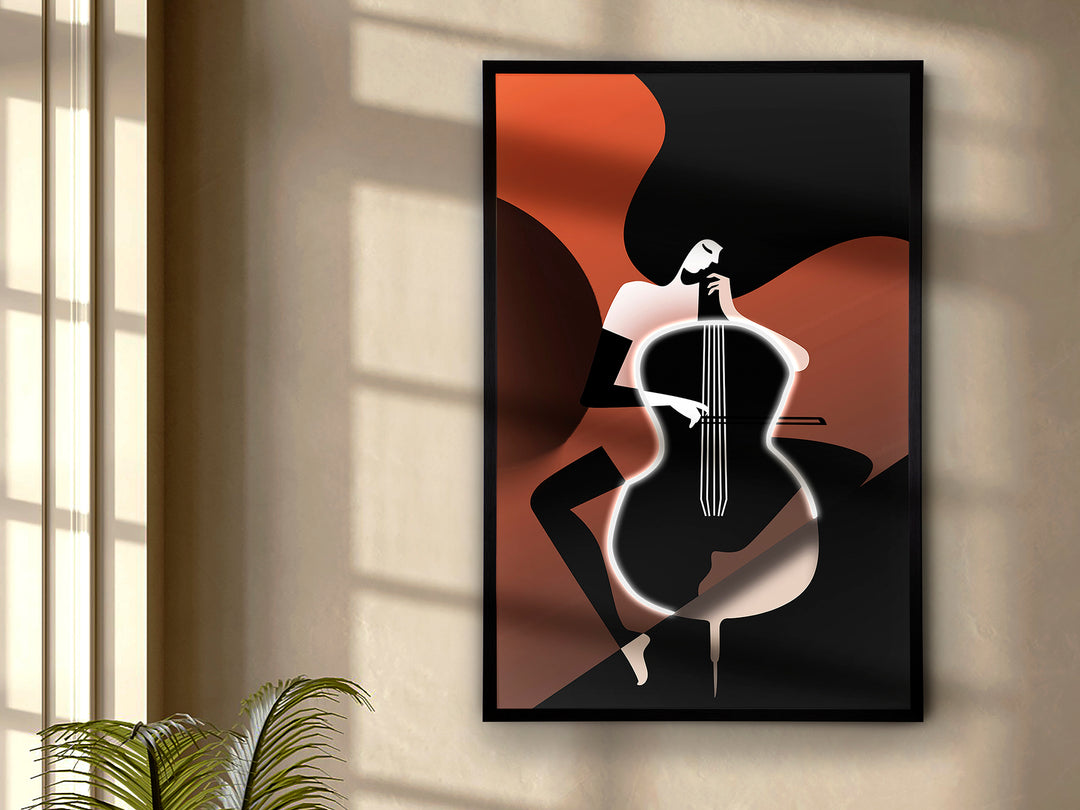 Tablou luminos LED Schuller Violonchelo