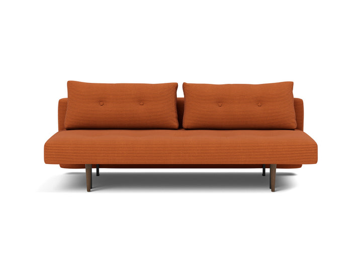 Canapea extensibila Recast Dark Styletto 140x200 cm, tesatura la alegere #material_595-corduroy-burnt-orange