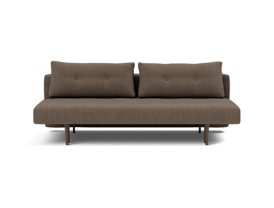 Canapea extensibila Recast Dark Styletto 140x200 cm, tesatura la alegere #material_411-esina-cedar-brown
